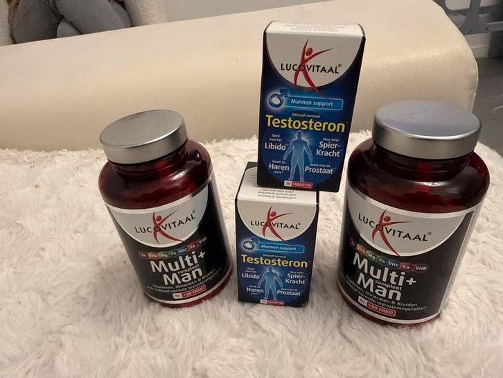 Lucovitaal Multi+ Man - 120 tabletten + Testosteron, Sport en Fitness, Fitnessmaterialen, Nieuw, Overige typen, Ophalen of Verzenden