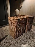 2 rieten wasmanden, Huis en Inrichting, Ophalen of Verzenden, Zo goed als nieuw, Bruin
