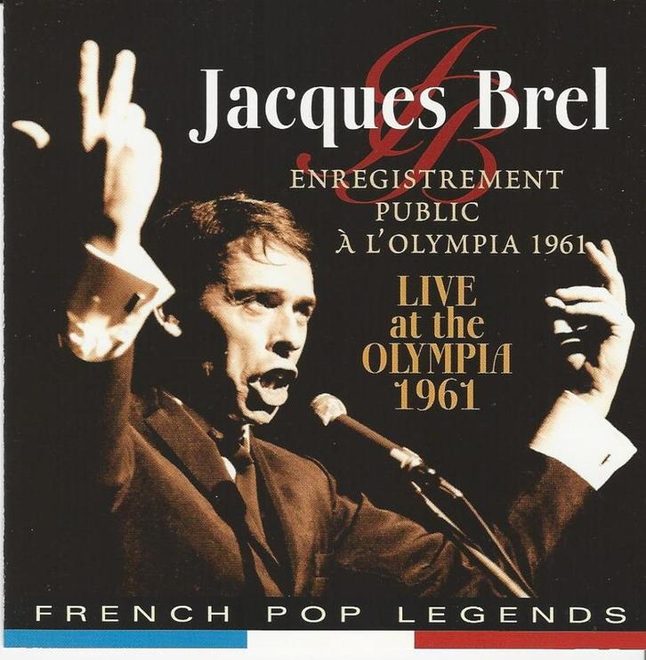 Jacques Brel – Live At The Olympia 1961 = 7,99, Cd's en Dvd's, Cd's | Franstalig, Zo goed als nieuw, Ophalen of Verzenden