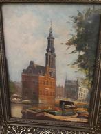 Amsterdam Bloemenmarkt J de Jong, Antiek en Kunst, Kunst | Schilderijen | Klassiek, Verzenden