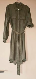 Groene ceintuur jurk - mt L, Maat 42/44 (L), Ophalen of Verzenden, Knielengte, Gedragen
