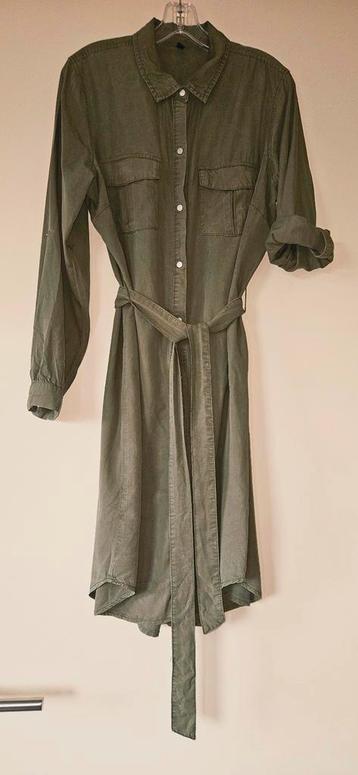 Groene ceintuur jurk - mt L beschikbaar voor biedingen