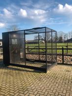Volière zwart gecoat rvs, Dieren en Toebehoren, Vogels | Hokken en Kooien, Ophalen, Aluminium, Volière