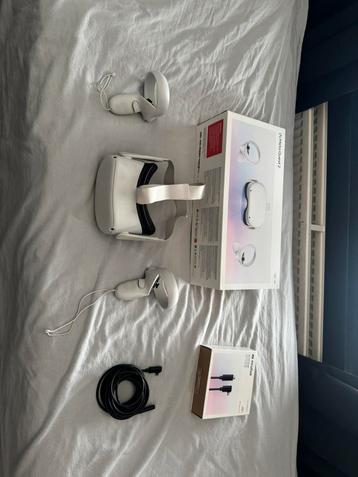 Meta quest 2 + link cable bijna nooit gebruikt beschikbaar voor biedingen