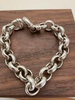 Heerlijke dikke jasseron armband, Sieraden, Tassen en Uiterlijk, Armbanden, Ophalen of Verzenden, Zo goed als nieuw, Zilver