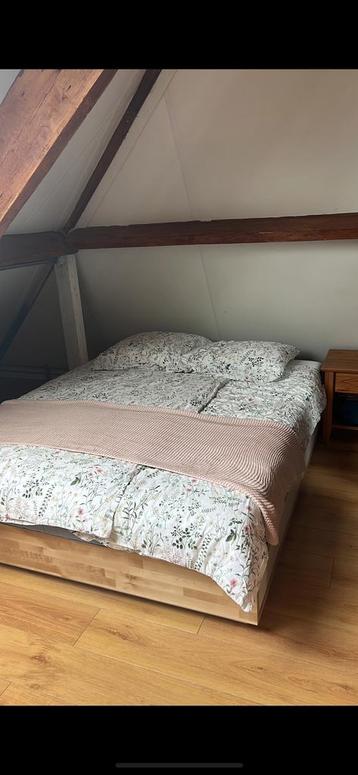 Ikea bed met opslag 160x200 - afbeelding 1