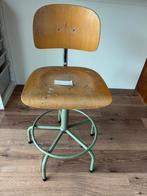 Prachtige teken/ architectenstoel, retro, vintage, Huis en Inrichting, Ophalen, Gebruikt, 60 tot 90 cm, 1 kruk
