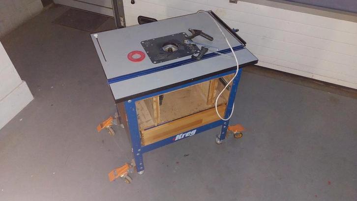 Kreg freestafel met festool of 1400 ebq bovenfrees en extras, Doe-het-zelf en Verbouw, Gereedschap | Freesmachines, Zo goed als nieuw
