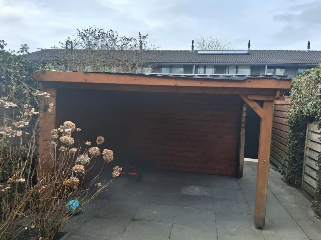 Houten overkapping, Tuin en Terras, Ophalen of Verzenden, Gebruikt