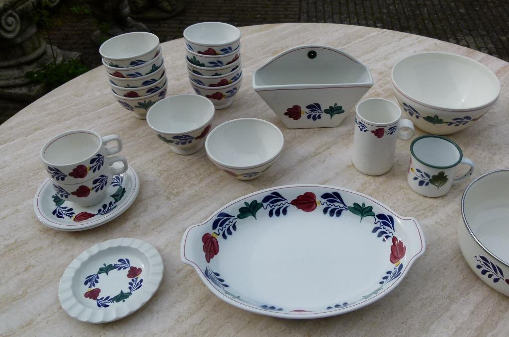 Boerenbont KoffieFilter Kommen Schalen Sauskan Brood Plankje, Antiek en Kunst, Ophalen of Verzenden