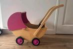 Houten poppenwagen Van Dijk Roze, Kinderen en Baby's, Speelgoed | Houten speelgoed, Ophalen of Verzenden, Zo goed als nieuw