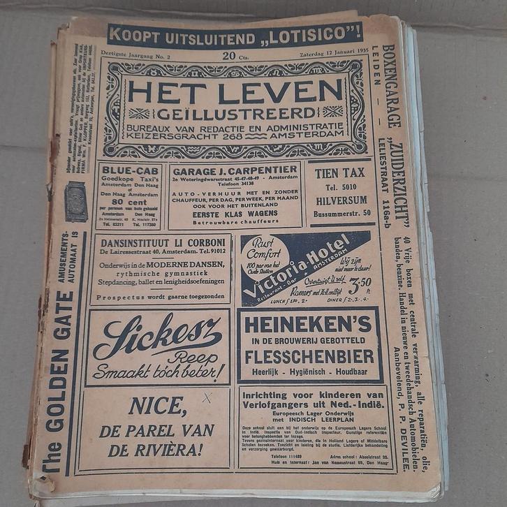 kranten "Het Leven" geïllustreerd 1935 (29) + 1936 (4), Boeken, Tijdschriften en Kranten, Gelezen, Krant, Ophalen of Verzenden