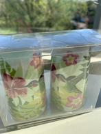 zout- en peperstrooier Bali bloemen en vogels hoogte 8 cm, Antiek en Kunst, Antiek | Servies los, Ophalen of Verzenden