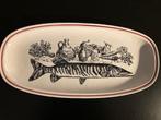 Prachtige grote ovale visschotel. ‘GIEN, France’., Huis en Inrichting, Ophalen of Verzenden, Zo goed als nieuw, Overige stijlen