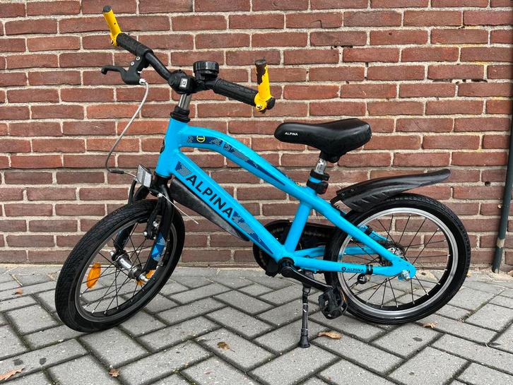Alpina trial kinderfiets blauw, 16 inch, Fietsen en Brommers, Fietsen | Kinderfietsjes, Gebruikt, 16 tot 20 inch, Ophalen