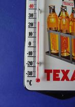 Texaco Thermometer Geemailleer Reclame bord 19 x 12 Cm, Verzamelen, Merken en Reclamevoorwerpen, Nieuw, Reclamebord, Verzenden