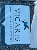 Vicaris Brouwerij Dillewyns Emaille Bord, Ophalen of Verzenden, Zo goed als nieuw