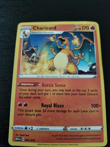 Charizard pokemonkaart beschikbaar voor biedingen