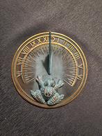 Unieke platte bronzen zonnewijzer, Antiek en Kunst, Curiosa en Brocante, Ophalen of Verzenden