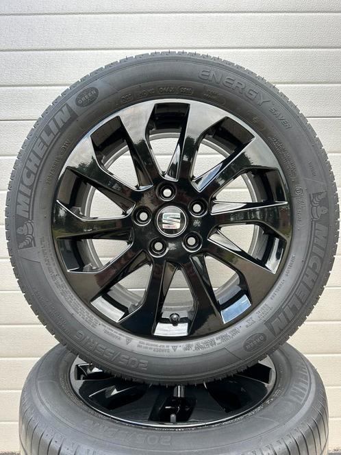16” INCH SEAT LEON Originele Velgen Zwart Zomer Banden 5x112, Auto-onderdelen, Banden en Velgen, Zomerbanden, 16 inch, 205 mm