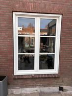 Kunstof kozijn draai/kiep raam, Gevelraam of Ruit, Zo goed als nieuw, Dubbelglas, 120 tot 160 cm