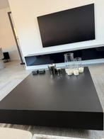 Salon tafel zwart, Huis en Inrichting, Tafels | Salontafels, Ophalen of Verzenden, Zo goed als nieuw, Vierkant, Minder dan 50 cm