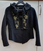 Zwart wollen jasje met gouden details - Maat 36/38, Zwart, Ophalen of Verzenden, Zo goed als nieuw, Jasje
