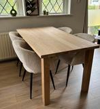Massief eikenhouten eettafel | Handgemaakt, Huis en Inrichting, Tafels | Eettafels, Ophalen, Eikenhout, Nieuw, 50 tot 100 cm
