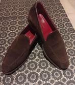 BOTTEGA SENATOREN Suède Instappers Mocassins Loafers ZGAN!!, Loafers, Bruin, Ophalen of Verzenden, Zo goed als nieuw