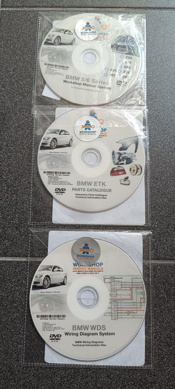 BMW E34 E39 E60 E61 E63 E64 M5 Manuals / ETK / Wiring beschikbaar voor biedingen