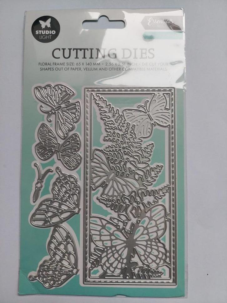 Nieuw Studio Light Floral Frame Butterflies stanzen, Hobby en Vrije tijd, Kaarten | Zelf maken, Nieuw, Pons of Mal, Overige thema's