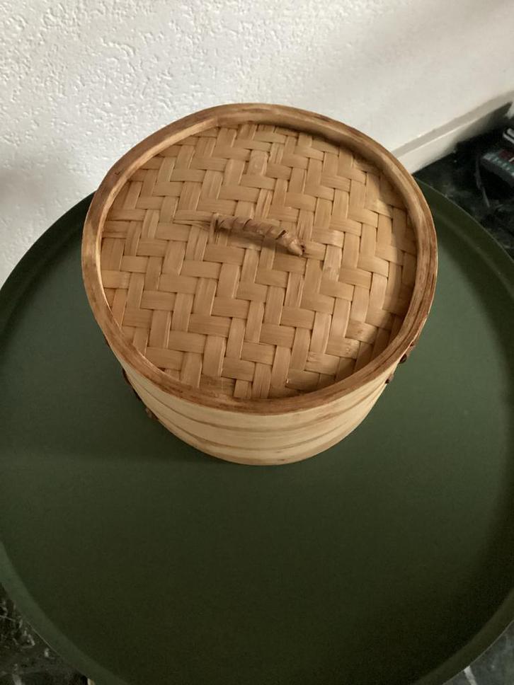 Groentenstomer - Bamboe, Huis en Inrichting, Keuken | Keukenbenodigdheden, Zo goed als nieuw, Ophalen of Verzenden