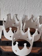 Ijzeren kroon ,stoer brocante oudwit sleets landelijk, Ophalen of Verzenden