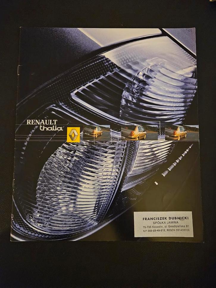 Brochure Renault Thalia 2003 Polen, Boeken, Auto's | Folders en Tijdschriften, Zo goed als nieuw, Renault, Ophalen of Verzenden