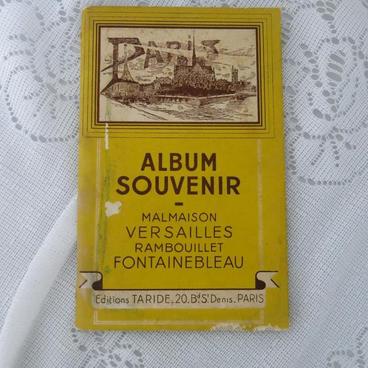 Oud fotoboekje van Parijs, Verzamelen, Foto's en Prenten, Gebruikt, Overige onderwerpen, Voor 1940, Ophalen of Verzenden