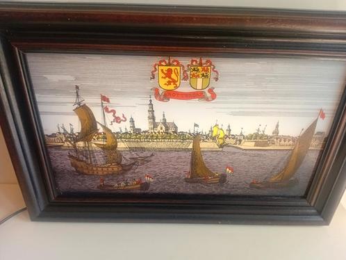 Wie weet de herkomst van dit schilderij ?, Antiek en Kunst, Kunst | Schilderijen | Klassiek, Ophalen of Verzenden