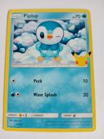 Pokémon kaart Basic Piplup 70 hp, Hobby en Vrije tijd, Verzamelkaartspellen | Pokémon, Ophalen of Verzenden, Zo goed als nieuw