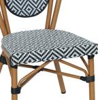 Franse terrasstoel model Parijs kleur zwart-wit, Info@edvonline.nl, Overige materialen, Inductorstraat 9b 3903 KA Veenendaal, Zwart