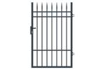 Klassieke zwarte looppoort met speerpunten 100x160, Tuin en Terras, Tuinpoorten, Nieuw, Ophalen of Verzenden, Looppoort, 150 tot 200 cm