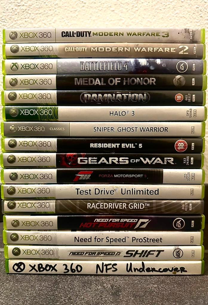 Xbox 360 games 17 stuks, Spelcomputers en Games, Games | Xbox 360, Zo goed als nieuw, Shooter, 3 spelers of meer, Vanaf 3 jaar