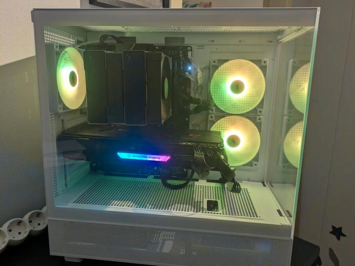 1440/4k gaming pc 7600x met 6950 xt en beeldscherm, Computers en Software, Desktop Pc's, Zo goed als nieuw, 4 Ghz of meer, SSD