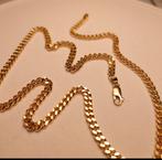 ketting, goud 14 karaat (585), gewicht 27 gram, lengte 52 cm, Sieraden, Tassen en Uiterlijk, Kettingen, Ophalen of Verzenden, Zo goed als nieuw