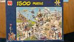 Jumbo Jan van Haasteren puzzel Tour de France, 1500st, Ophalen of Verzenden, 500 t/m 1500 stukjes, Zo goed als nieuw, Legpuzzel