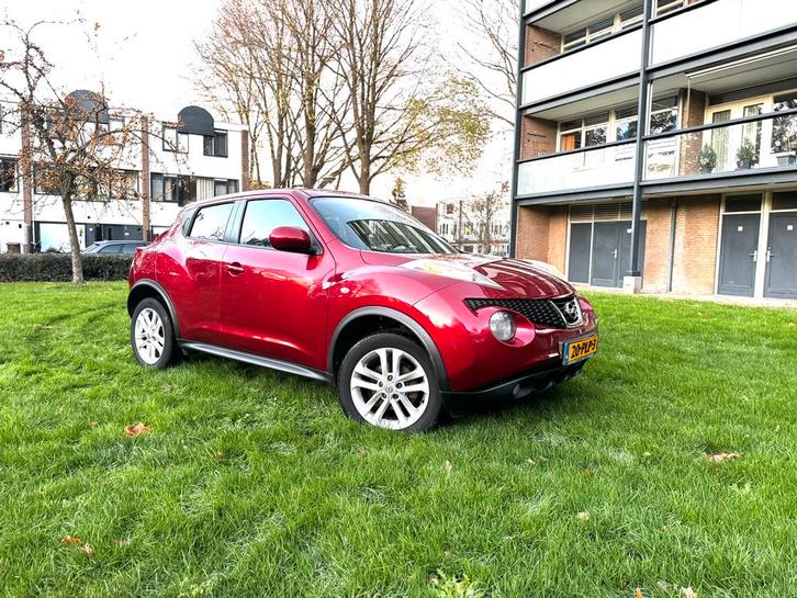 Nissan Juke 1.6 Eco 117pk 2011 Rood, Auto's, Nissan, Bedrijf, Te koop, Juke, Airbags, Airconditioning, Bluetooth, Centrale vergrendeling