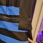 Mart Visser koker jurk zwart / lavendel gestreept S nr 48459, Kleding | Dames, Jurken, ., Mart Visser, Ophalen of Verzenden, Zo goed als nieuw