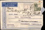 Nederlands Indië - Oostenrijk Frankering - 1933, Postzegels en Munten, Brieven en Enveloppen | Nederland, Verzenden, Envelop