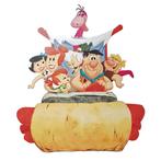 Flintstones muurstickers L, 45x65 cm, Fred, Barney, Wilma,, Nieuw, Wanddecoratie, Verzenden