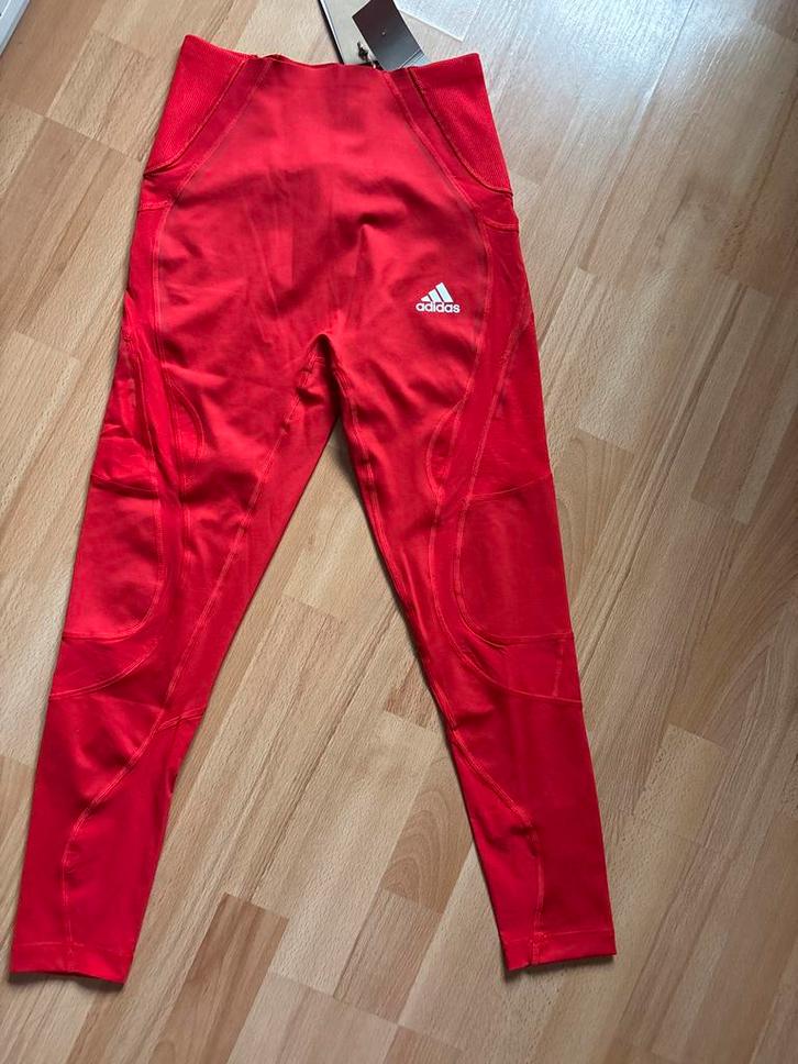 Adidas HEAT.RDY Legging - Maat S, Kleding | Dames, Sportkleding, Nieuw, Hardlopen of Fietsen, Maat 36 (S), Rood, Ophalen of Verzenden