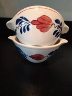 2 Boerenbont soepkommen, Ophalen of Verzenden, Aardewerk, Boerenbont, Kom(men)