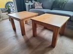Teak houten salontafels - set van 2, Ophalen, 50 tot 100 cm, 50 tot 100 cm, Zo goed als nieuw